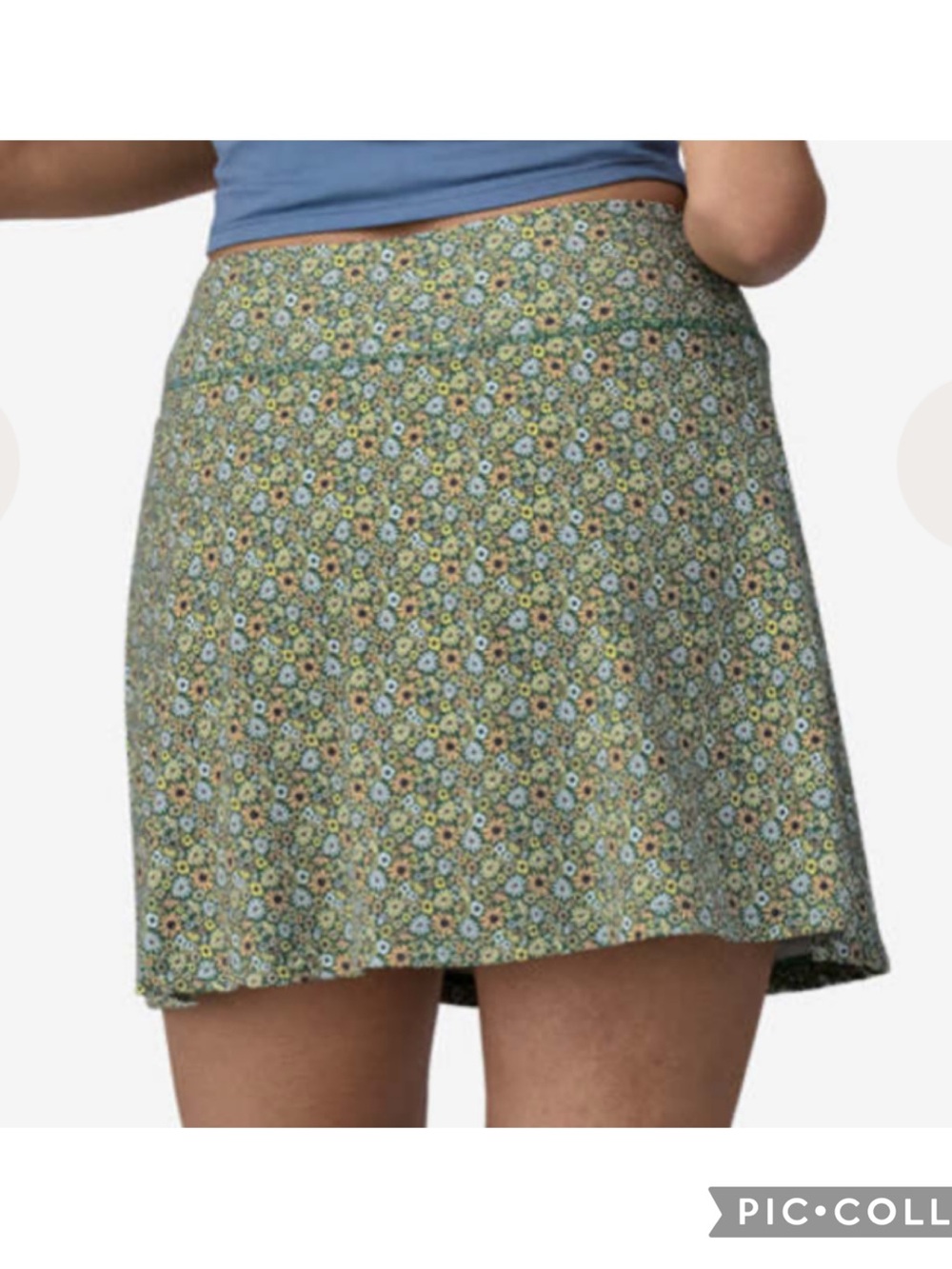 Patagonia Maipo Floral Fun Conifer Green Active Skort Size XXS - Picture 2 of 10